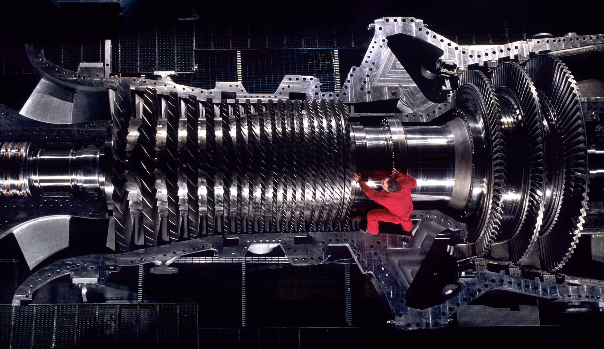 Steam turbine - industrial photo