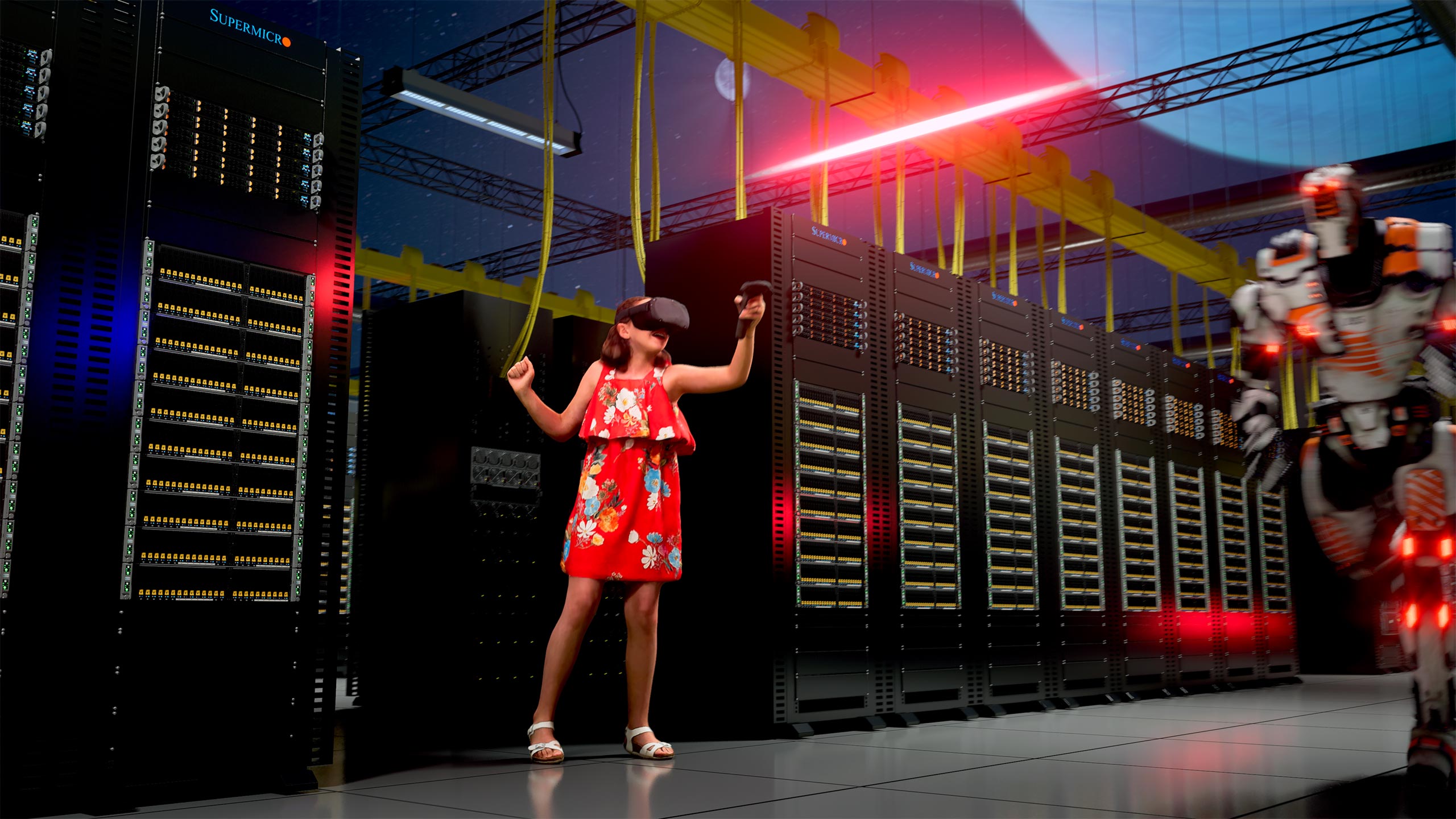 Conceptual 3d Datacenter Visualization