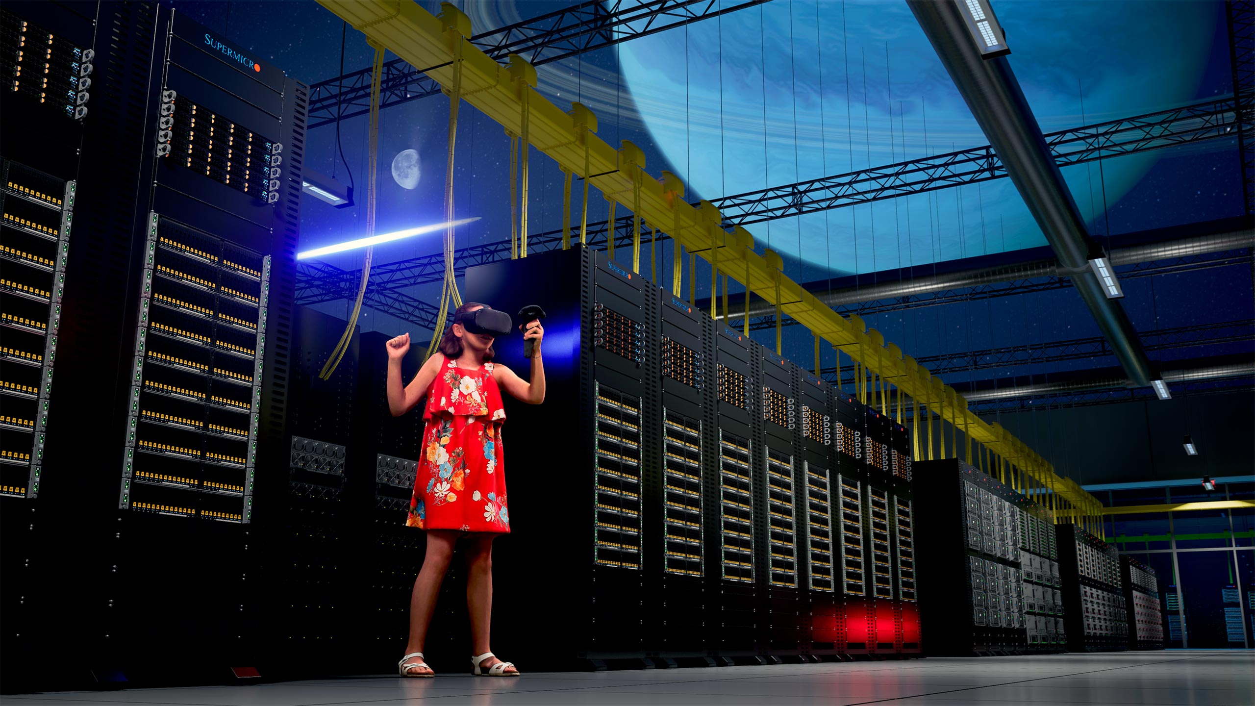Conceptual 3d Datacenter Visualization