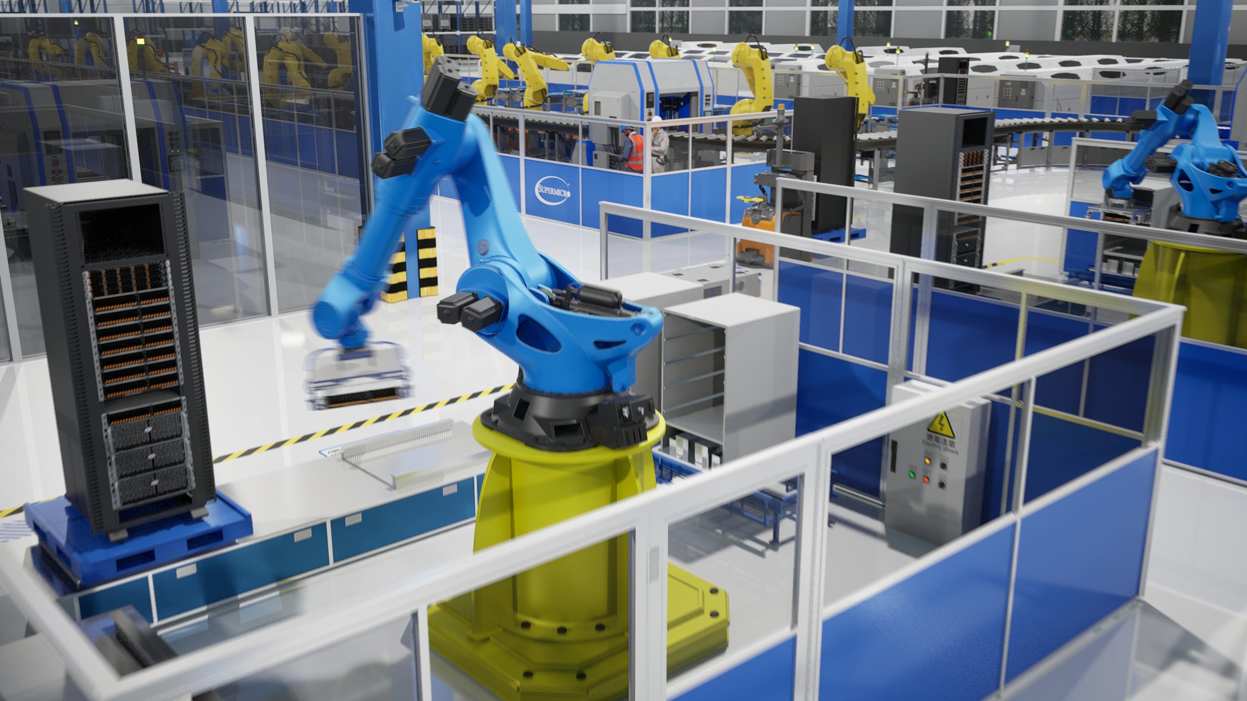 conceptual 3d factory