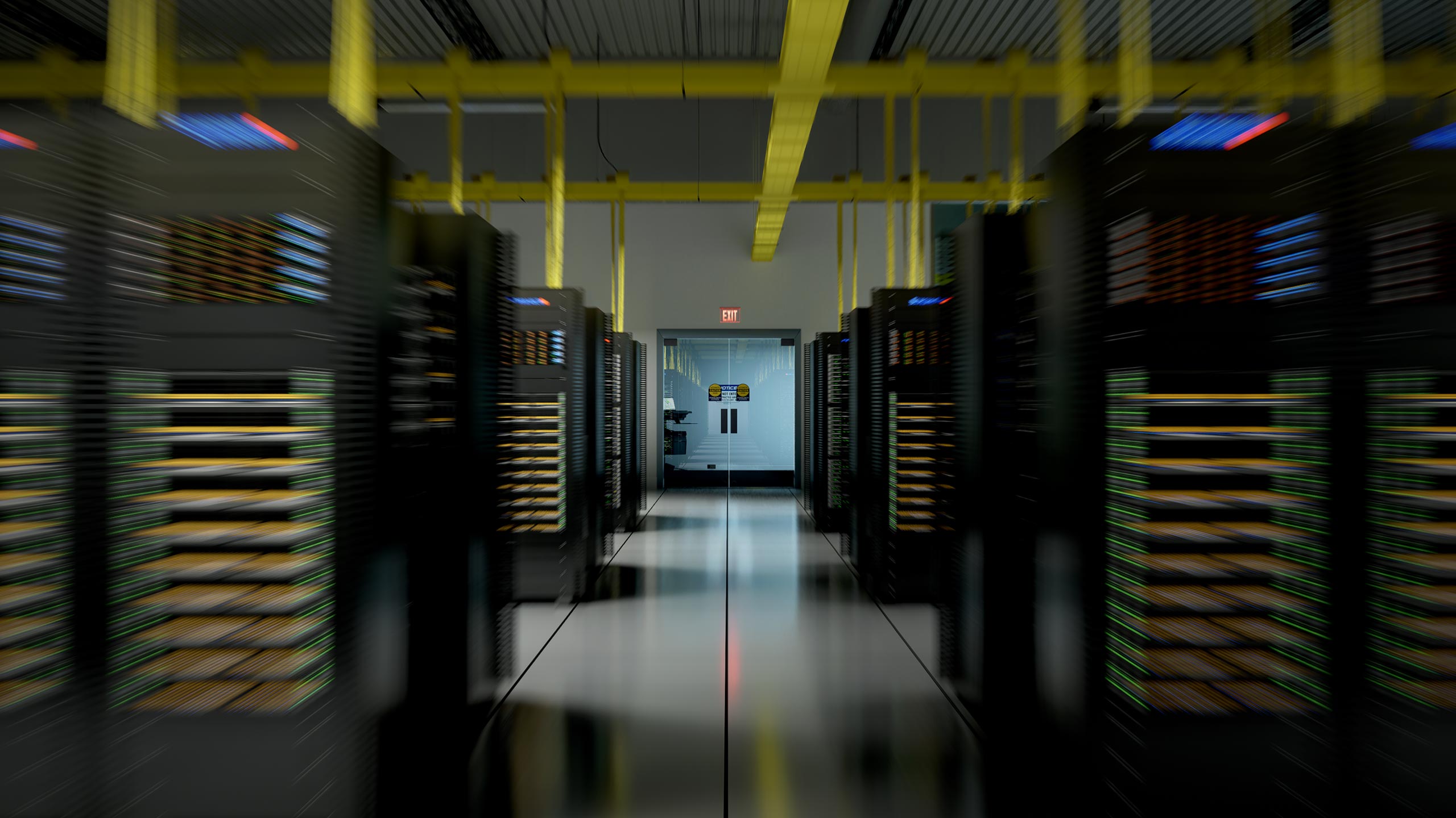 3d data center rendering